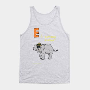 E is for explorer elephant Tank Top